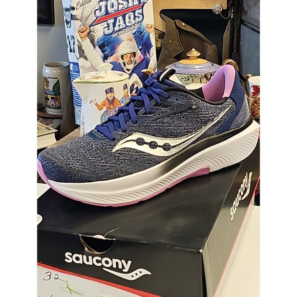 Saucony Echelon 9 Womens Size 10.5 W BLUE Purple Running Sneaker S10766-33 New - Picture 7 of 7